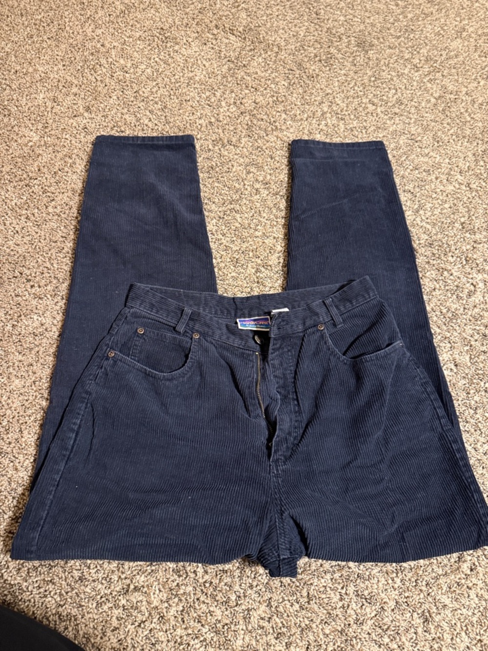 Northcrest Dark Navy Corduroy Trousers